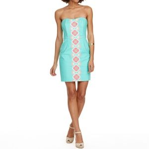 NWT Vineyard Vines embroidered strapless dress